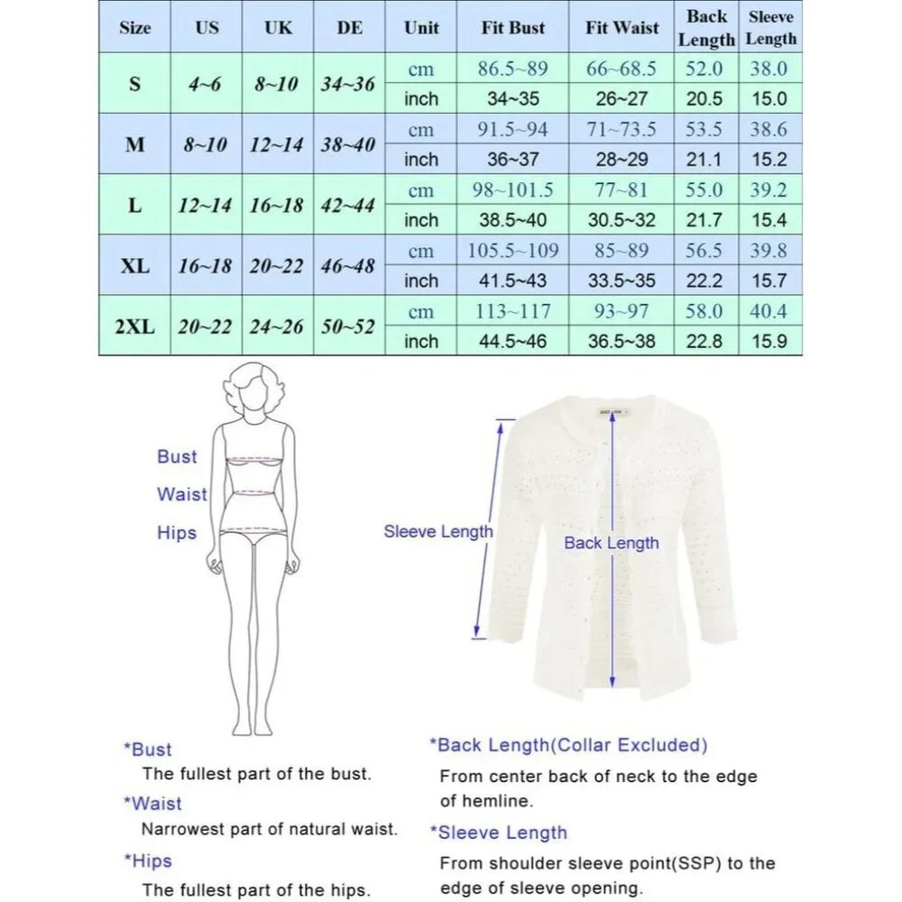 ❤️GRACE White KARIN Cardigan for Women Short Sleeve Cropped Knit Cardigan - Picture 7 of 8
